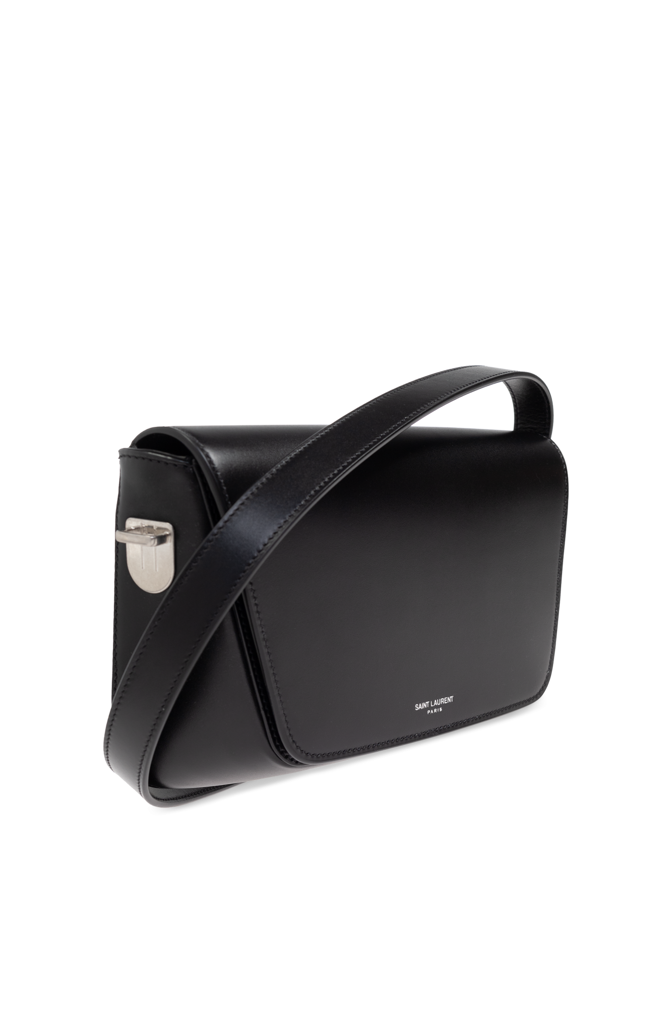 Le 5 à 7 patent leather shoulder bag in black - Saint